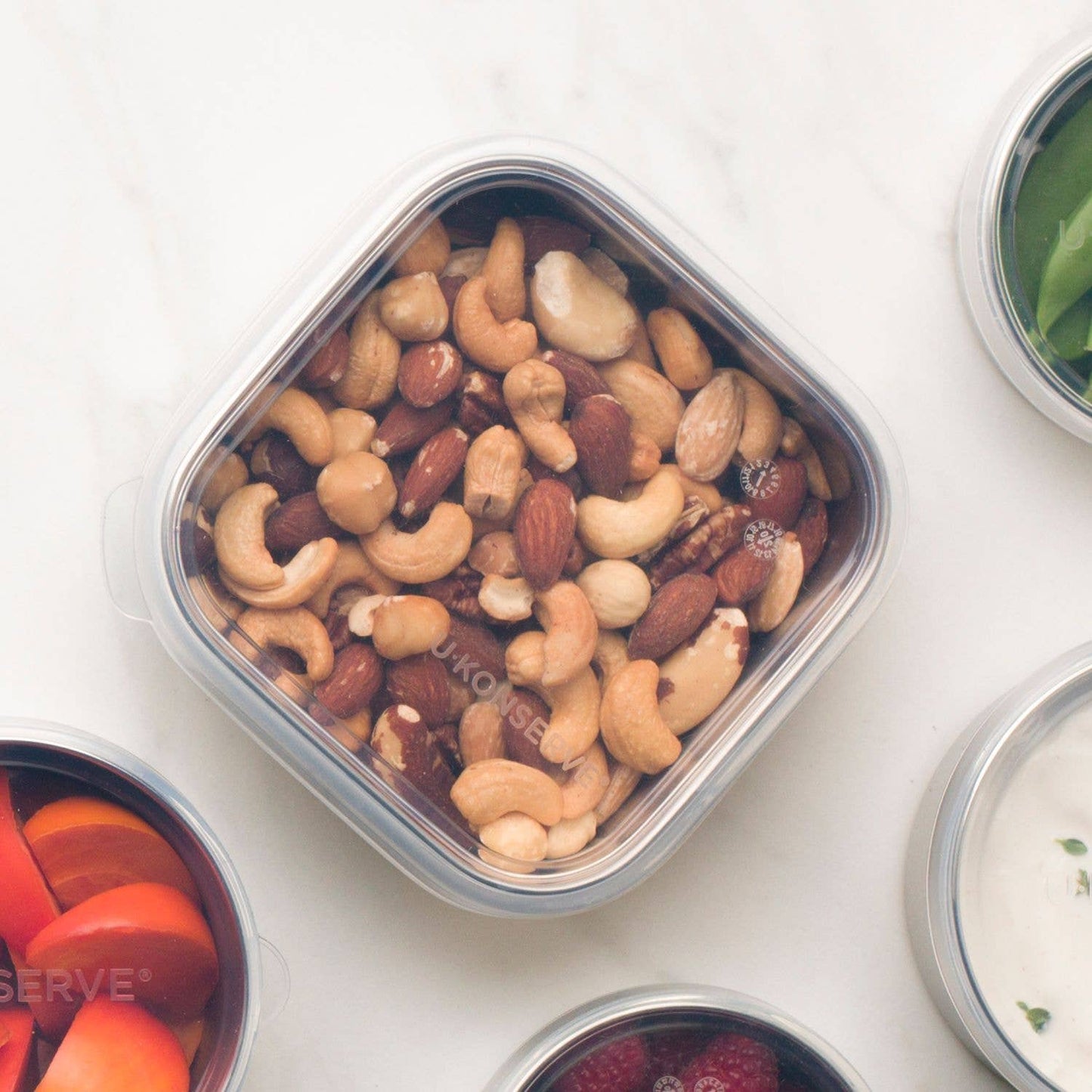 To-Go Square Container | 15oz | Clear Silicone Lid