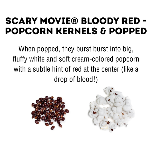 Scary Movie Popcorn Kernels | Bloody Red Halloween Popcorn
