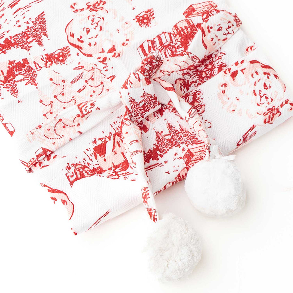 Santa Toile Children's Cotton Apron