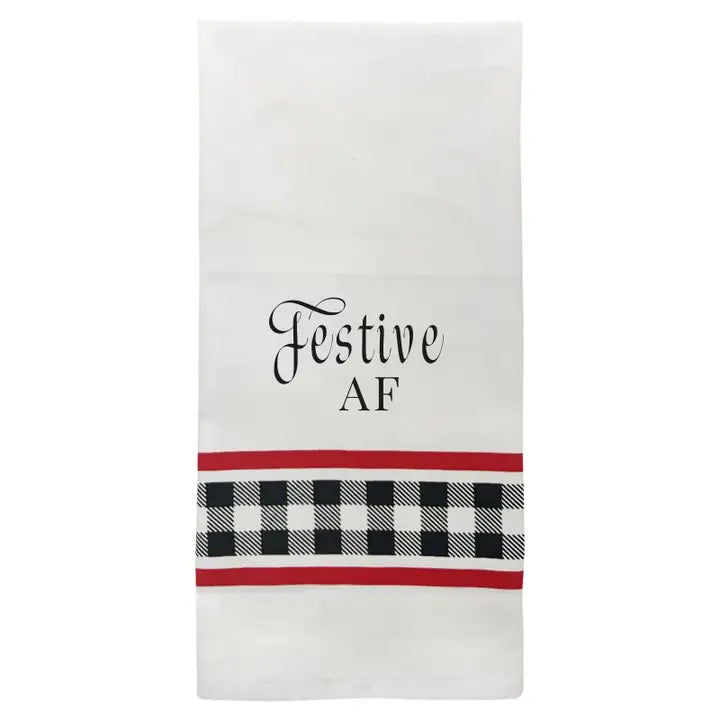 "Festive AF" Towel