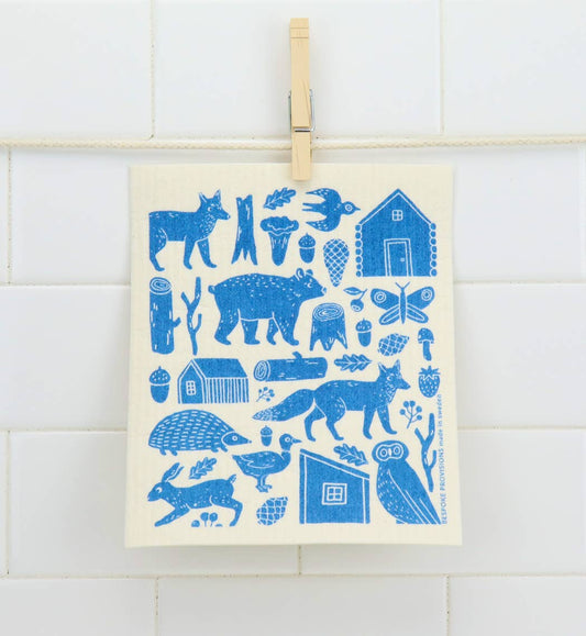 Woodland Swedish Dishcloth - Reusable Sponge Cloths