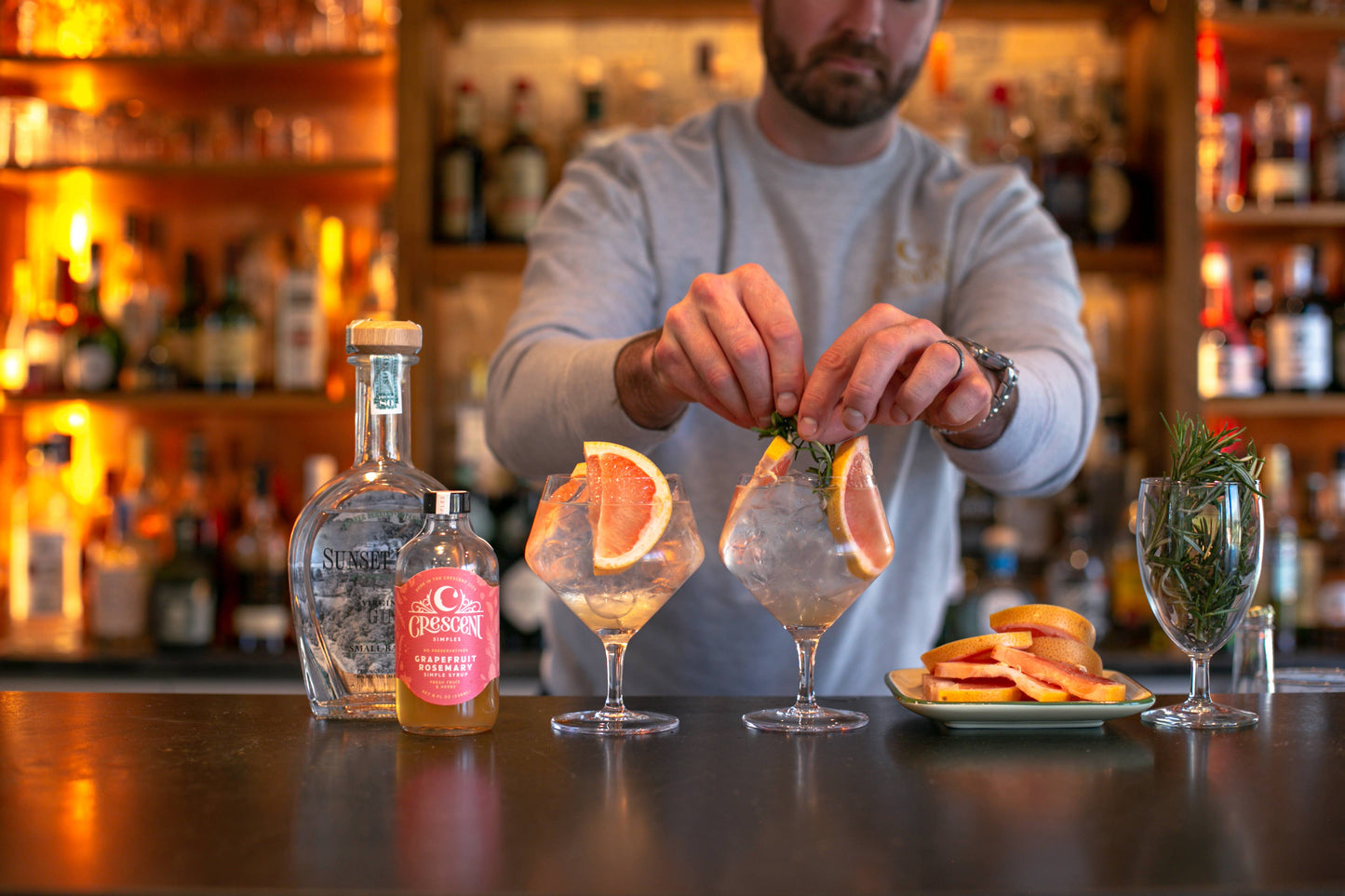 Grapefruit Rosemary Simple Syrup