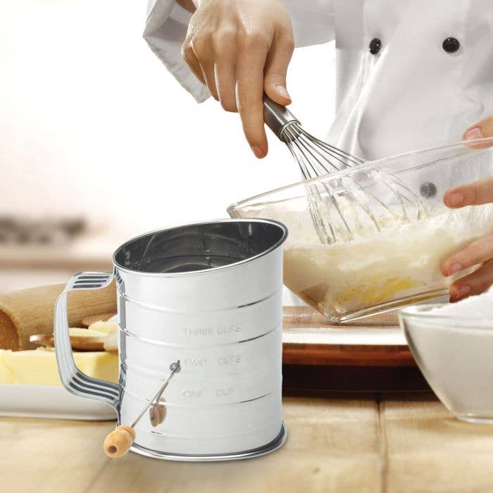 Mrs. Anderson's Baking Hand Crank Sifter, 3 Cup