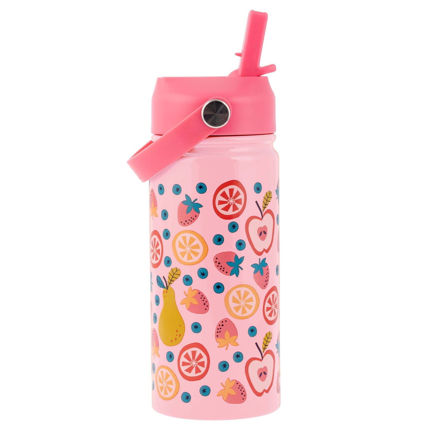 Insulated Stainless Steel Water Bottle with Handle: Fruit