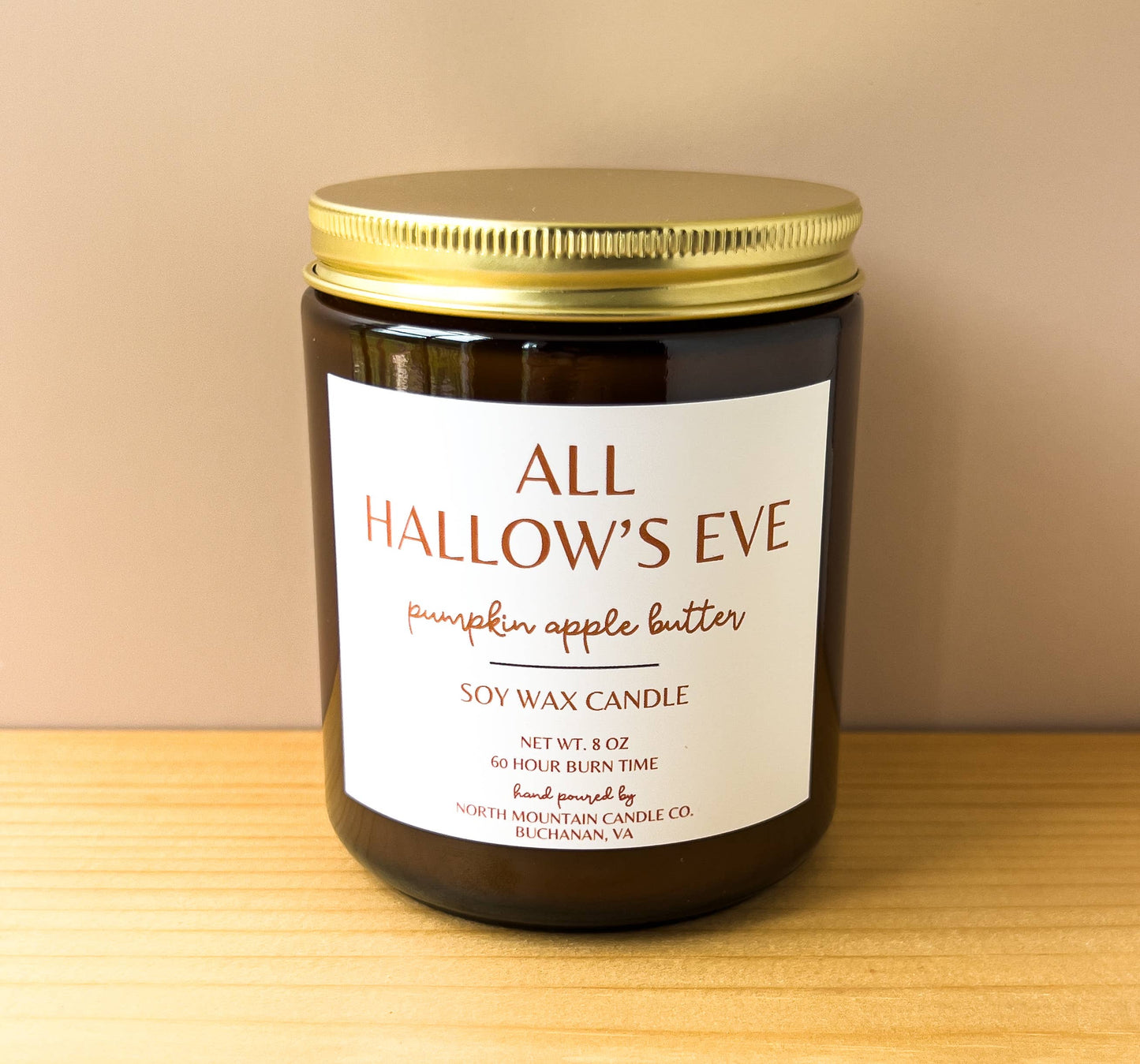 All Hallow's Eve | Pumpkin Apple Butter Soy Candle | 8 oz