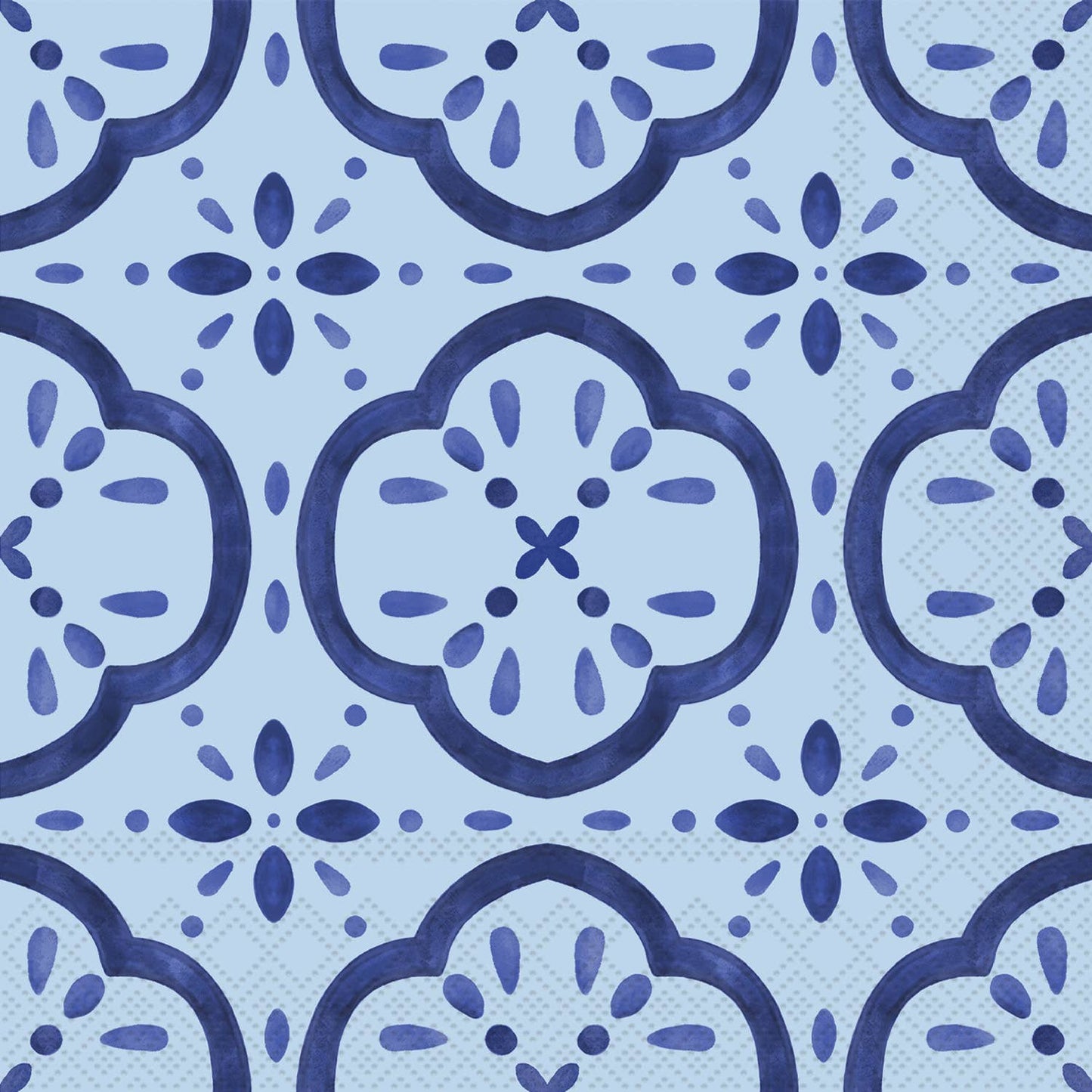 Paper Cocktail Napkins 20 Ct Amalfi Cucina Blue