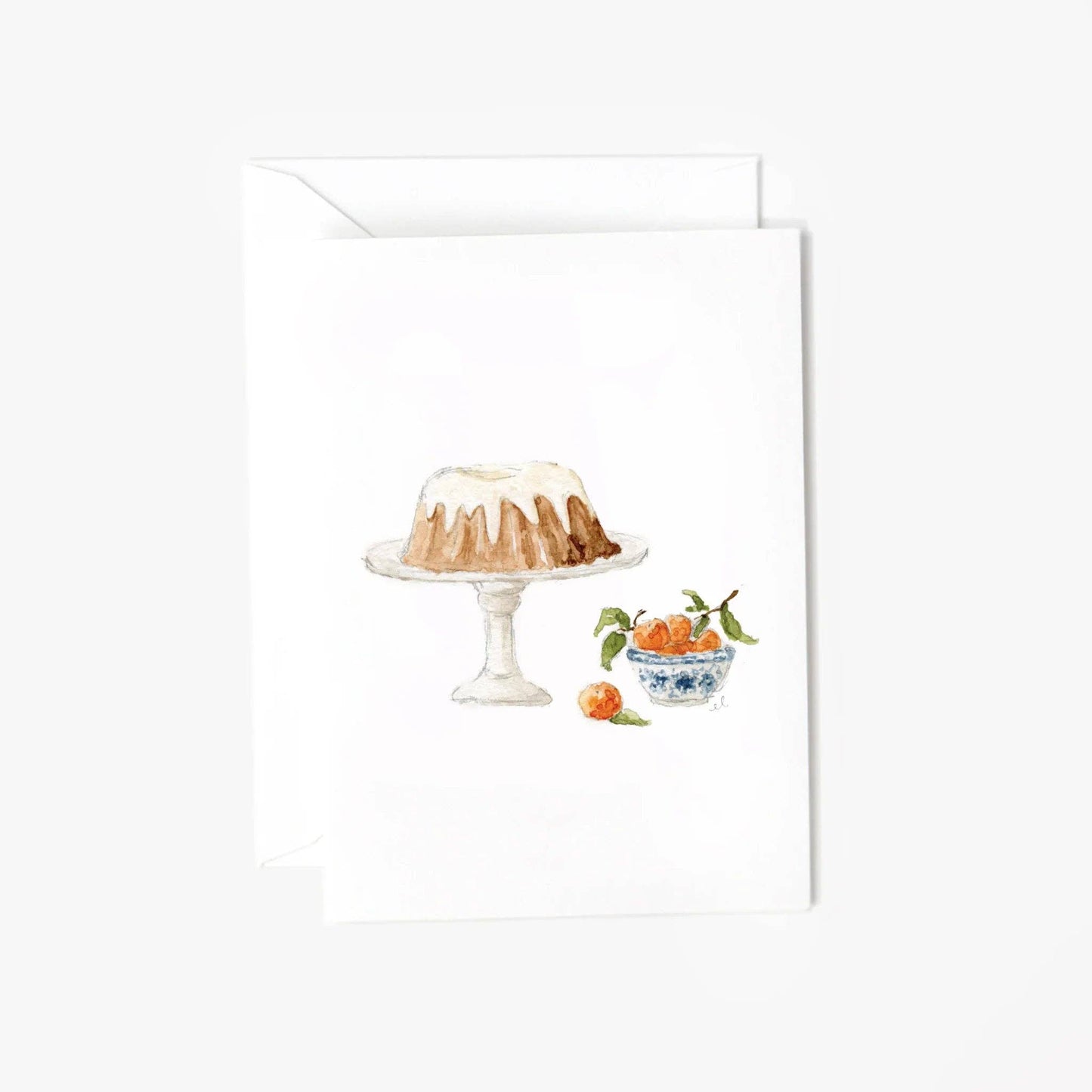 Bundt cake mini enclosure notecard