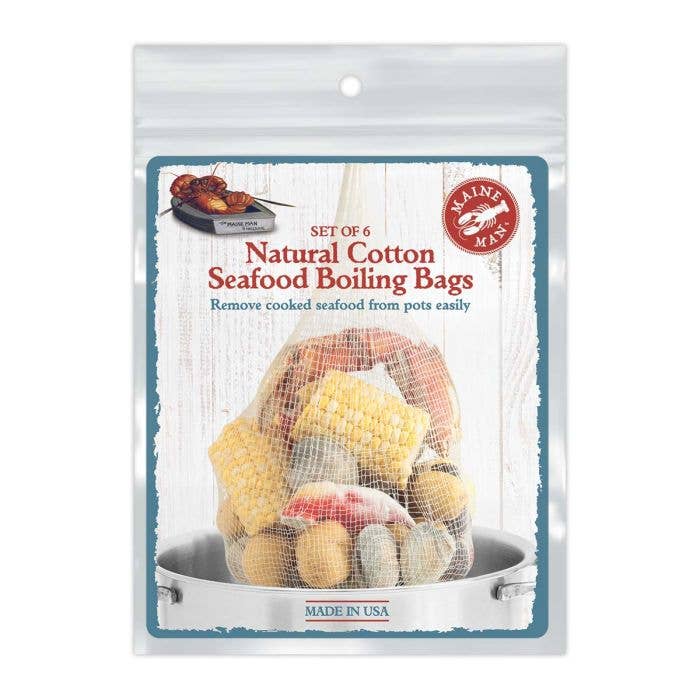 Maine Man Seafood Boiling Bags, Set Of 6