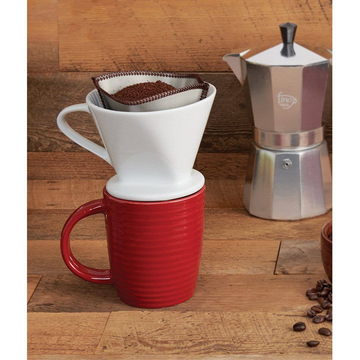 Fino Reusable Mesh Coffee Filter, Number 4-Size