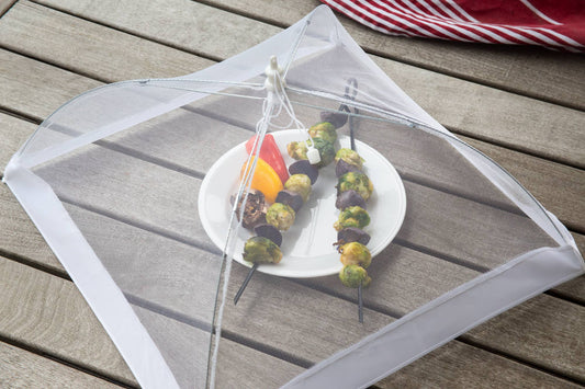 Fox Run Giant Square Food Umbrella, Mesh Screen, 18"