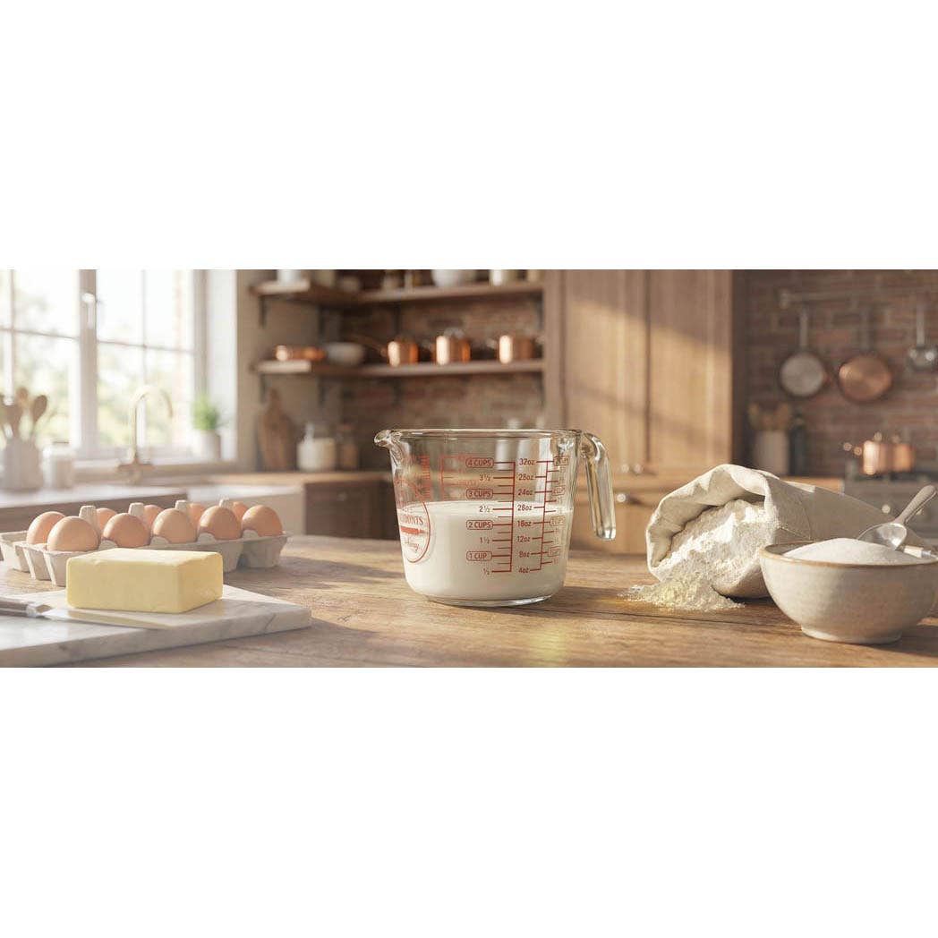 Mrs. Anderson's Baking Glass Measuring Cup, 4 Cup Capacity