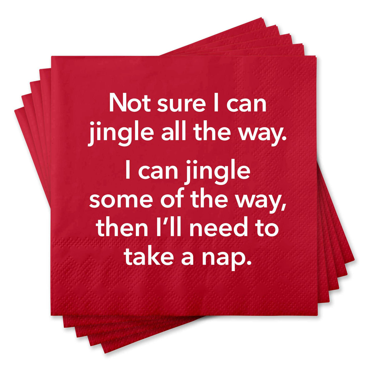 Funny Cocktail Napkins - Not sure I can jingle