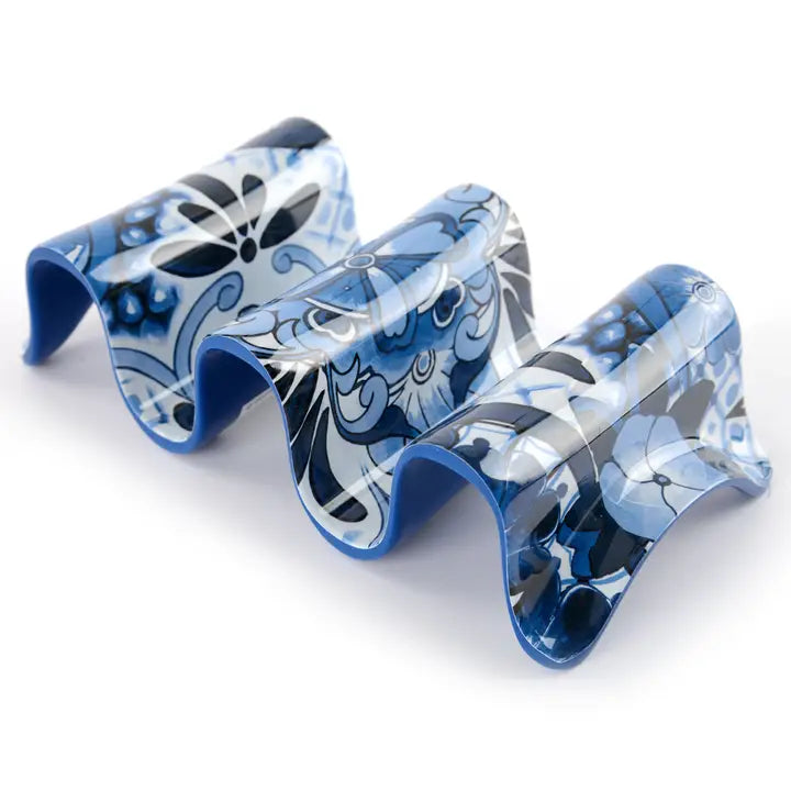 Festive Taco Holder - Blue Multi