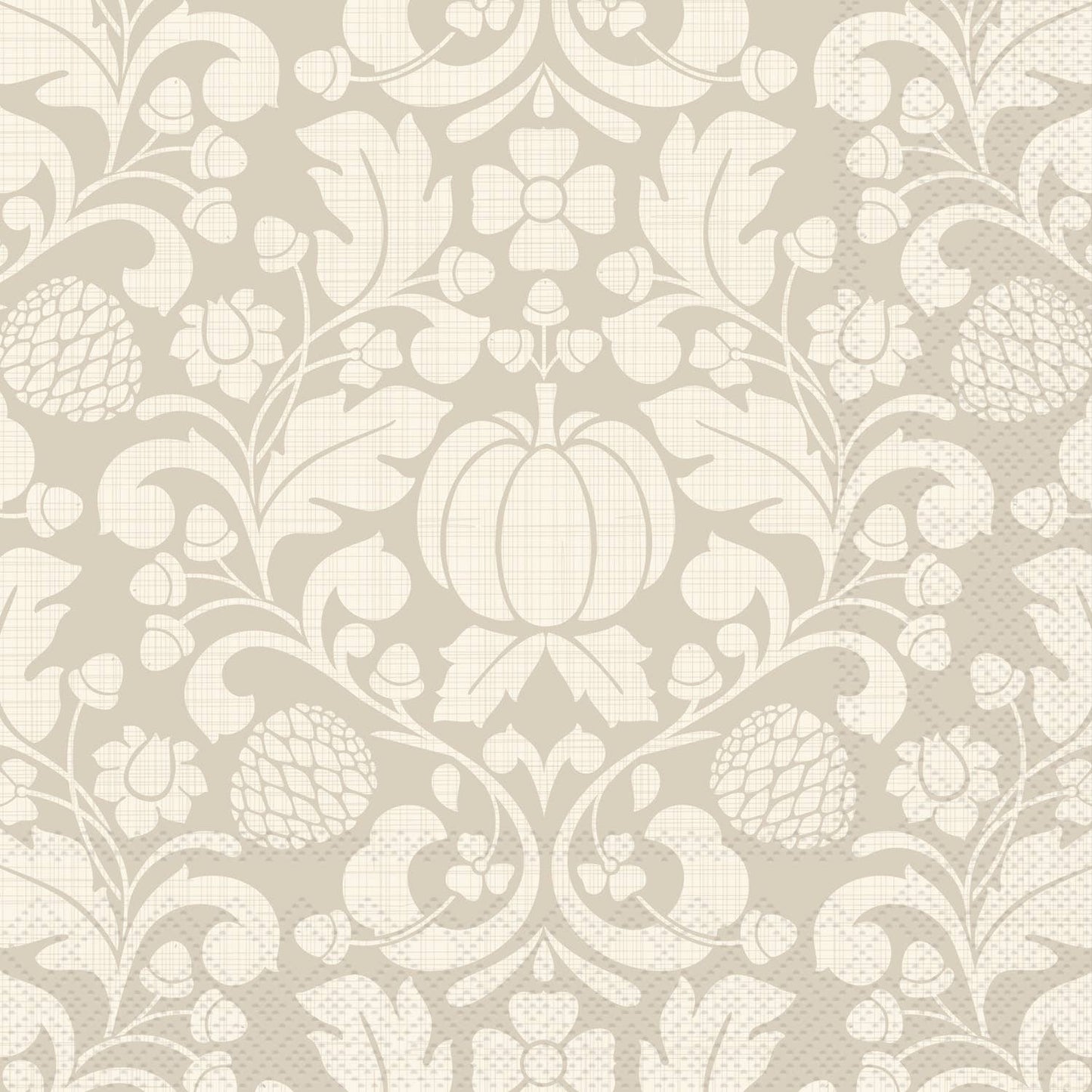 Francis Cream Cocktail Napkins 20 ct Fall Autumn