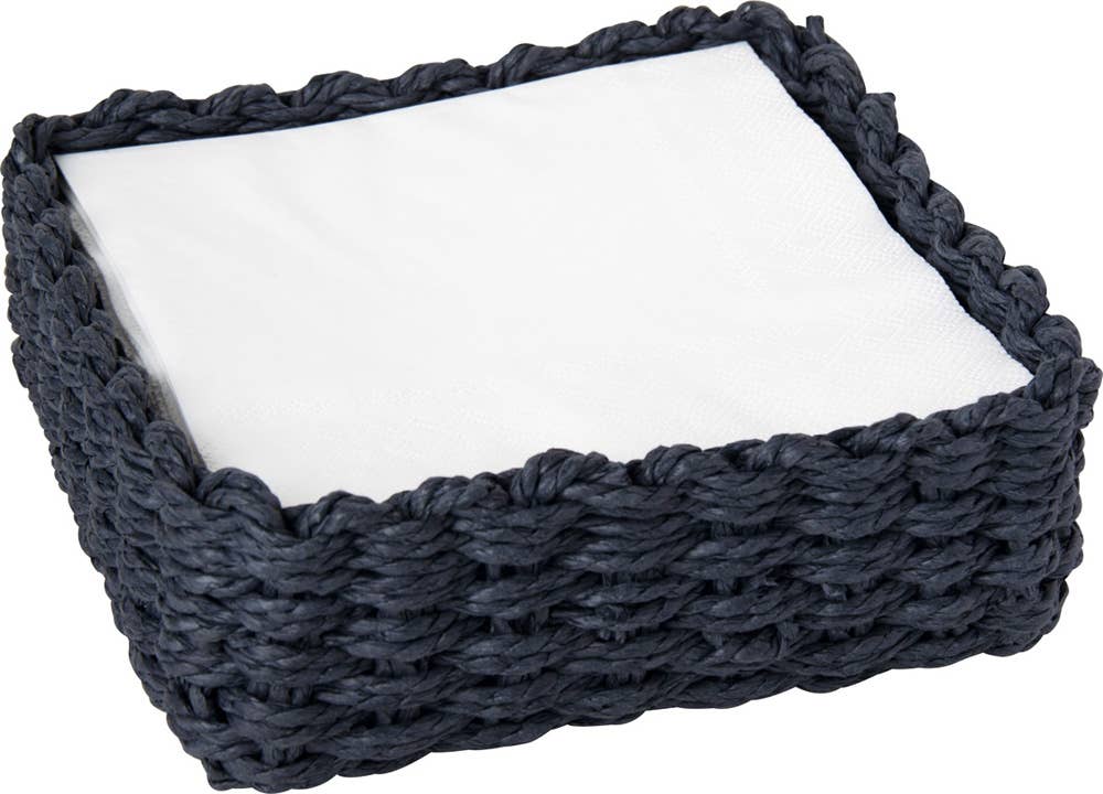 Paper Lunch Napkin Paper Woven Caddy Paper Weave Dark Blue