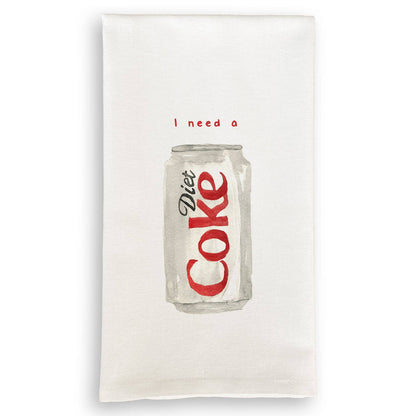 I Need a Diet Coke: Dishtowel / Keep Words / -