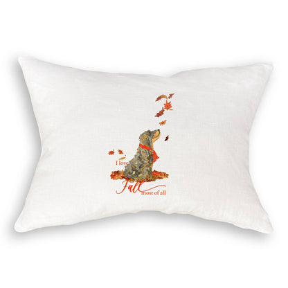 I Love Fall Dog: Dishtowel / Remove Words / -
