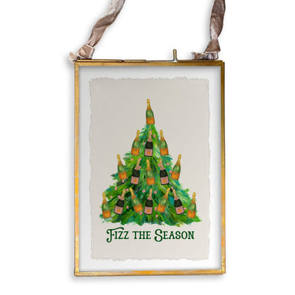 Fizz the Season Christmas Tree: Dishtowel / Keep Words / -