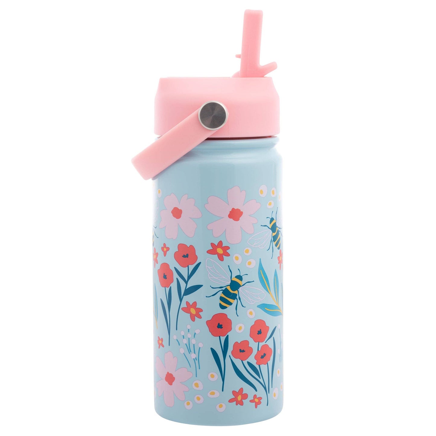Insulated Stainless Steel Water Bottle with Handle: Fruit