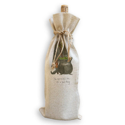 Witch Stirring Pot: Dishtowel / Remove Words / -