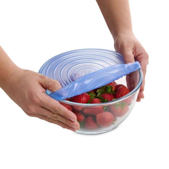 HIC Kitchen Reusable Stretch Food Storage Lids, 13-Piece Set