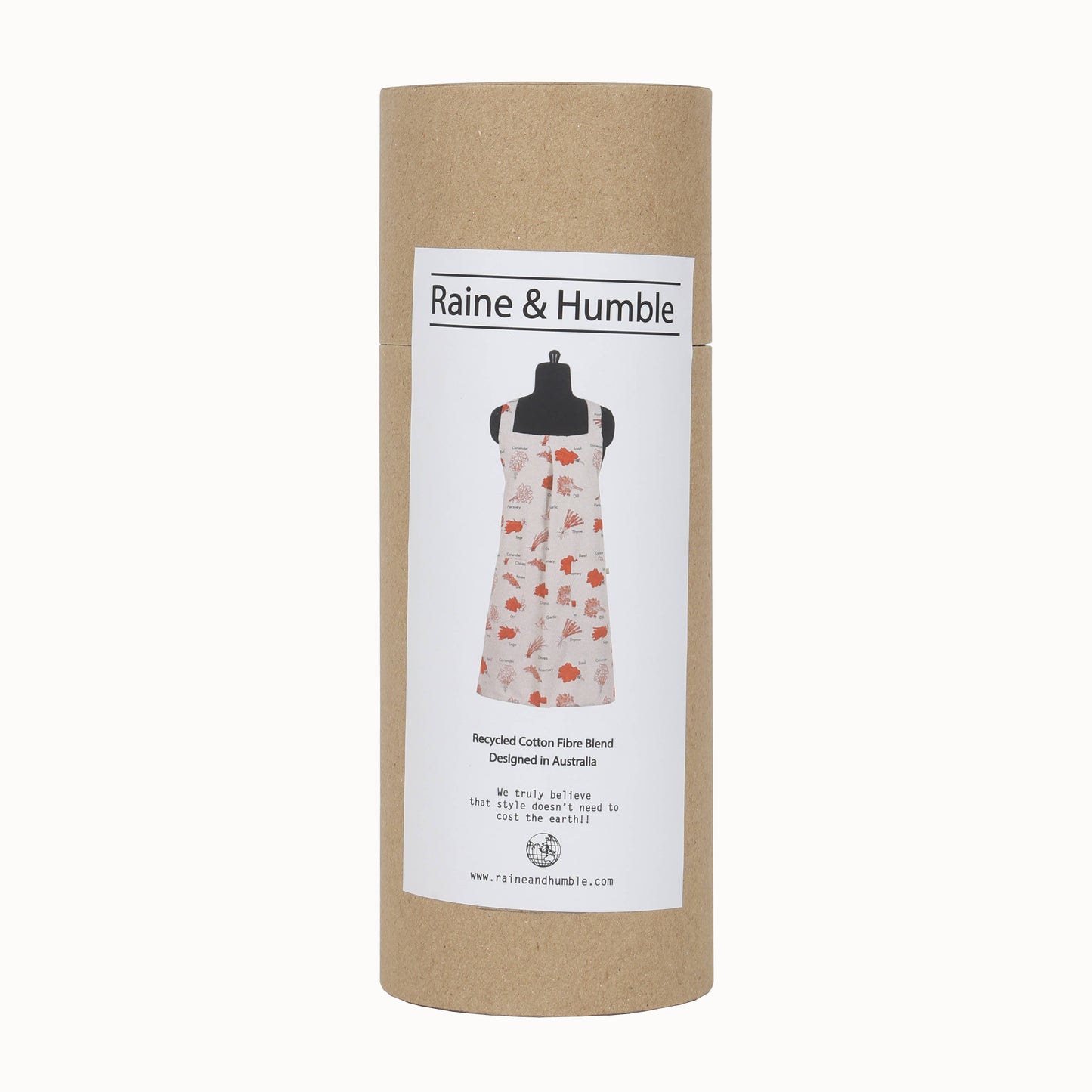Apron Long Pinafore Herbs Cinnamon