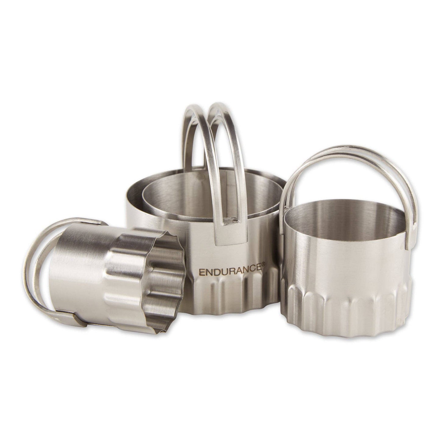 Biscuit Cutters - Round Rippled Set Of 4