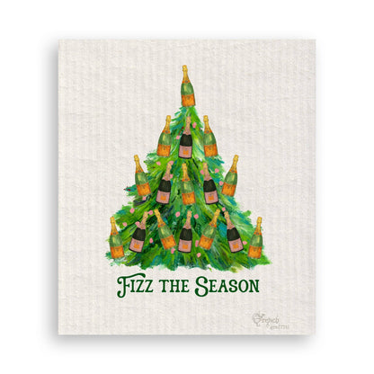 Fizz the Season Christmas Tree: Dishtowel / Keep Words / -