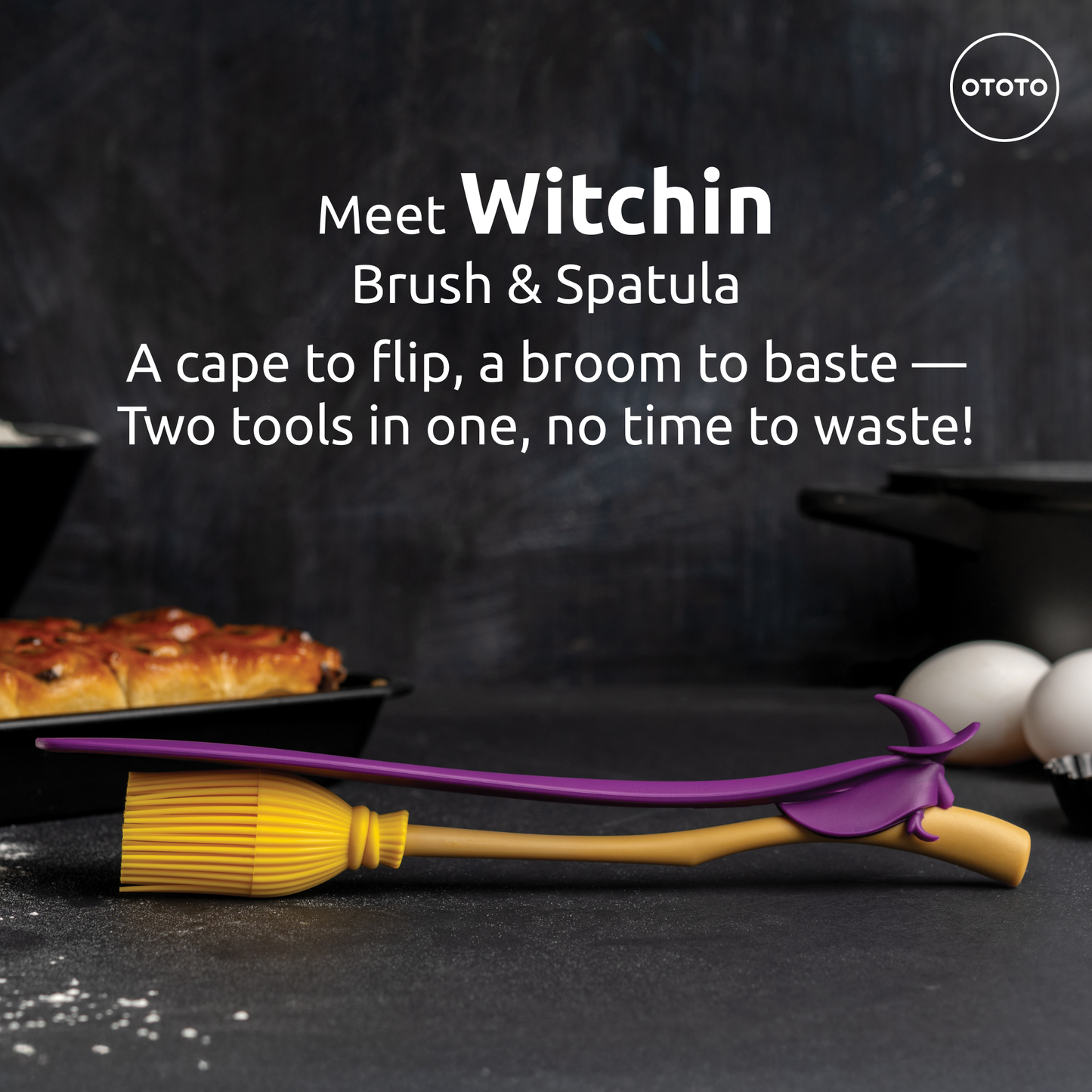Witchin Pastry Brush and Spatula - Halloween Gifts