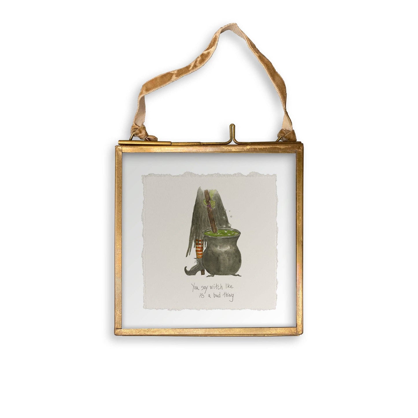 Witch Stirring Pot: Dishtowel / Remove Words / -