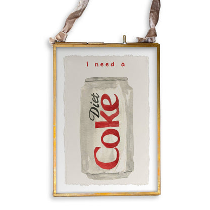 I Need a Diet Coke: Dishtowel / Keep Words / -