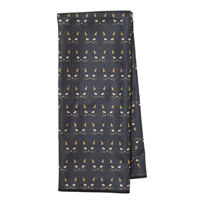 Anywhere Towel Reversible - Heather Jacobs Black Cat: Olive