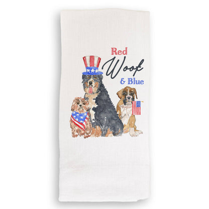 Red Woof and Blue: Dishtowel / Remove Words / -