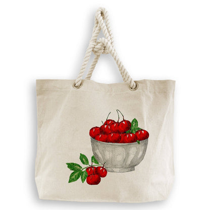 Cherry Bowl: Dishtowel / -