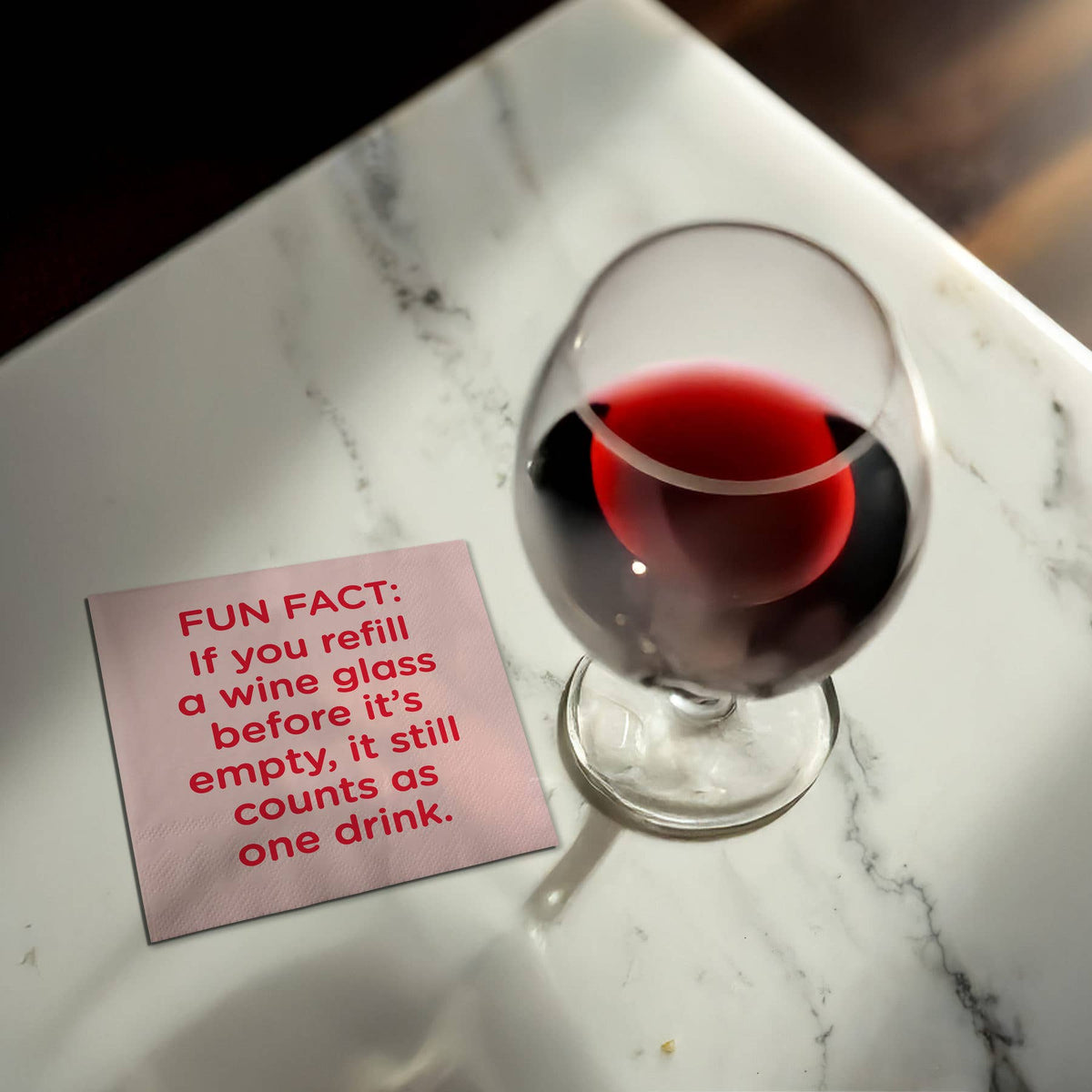 Funny Cocktail Napkins - Fun fact