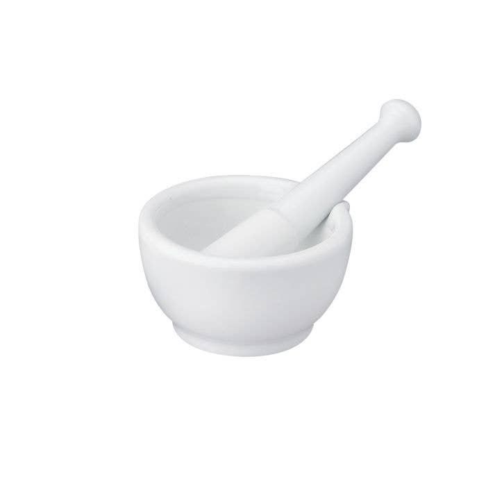 HIC Kitchen Mortar And Pestle With Pour Spout