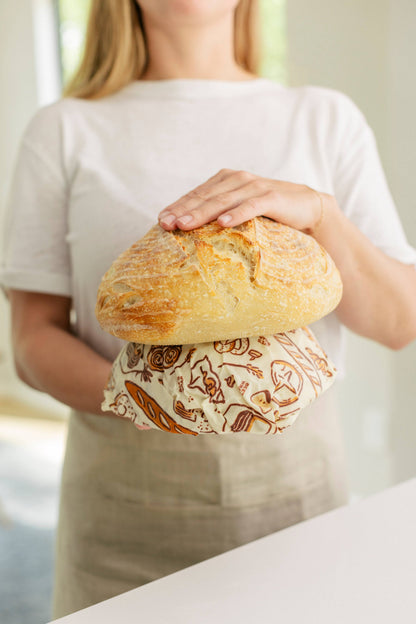 Bees Wrap Beeswax Reusable Bread Wrap - Bakery Lane Print
