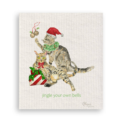 Jingle Bells Cats: Dishtowel / Remove Words / -