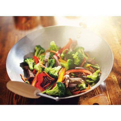Helen's Asian Kitchen Carbon Steel Stir Fry Pan, 14in