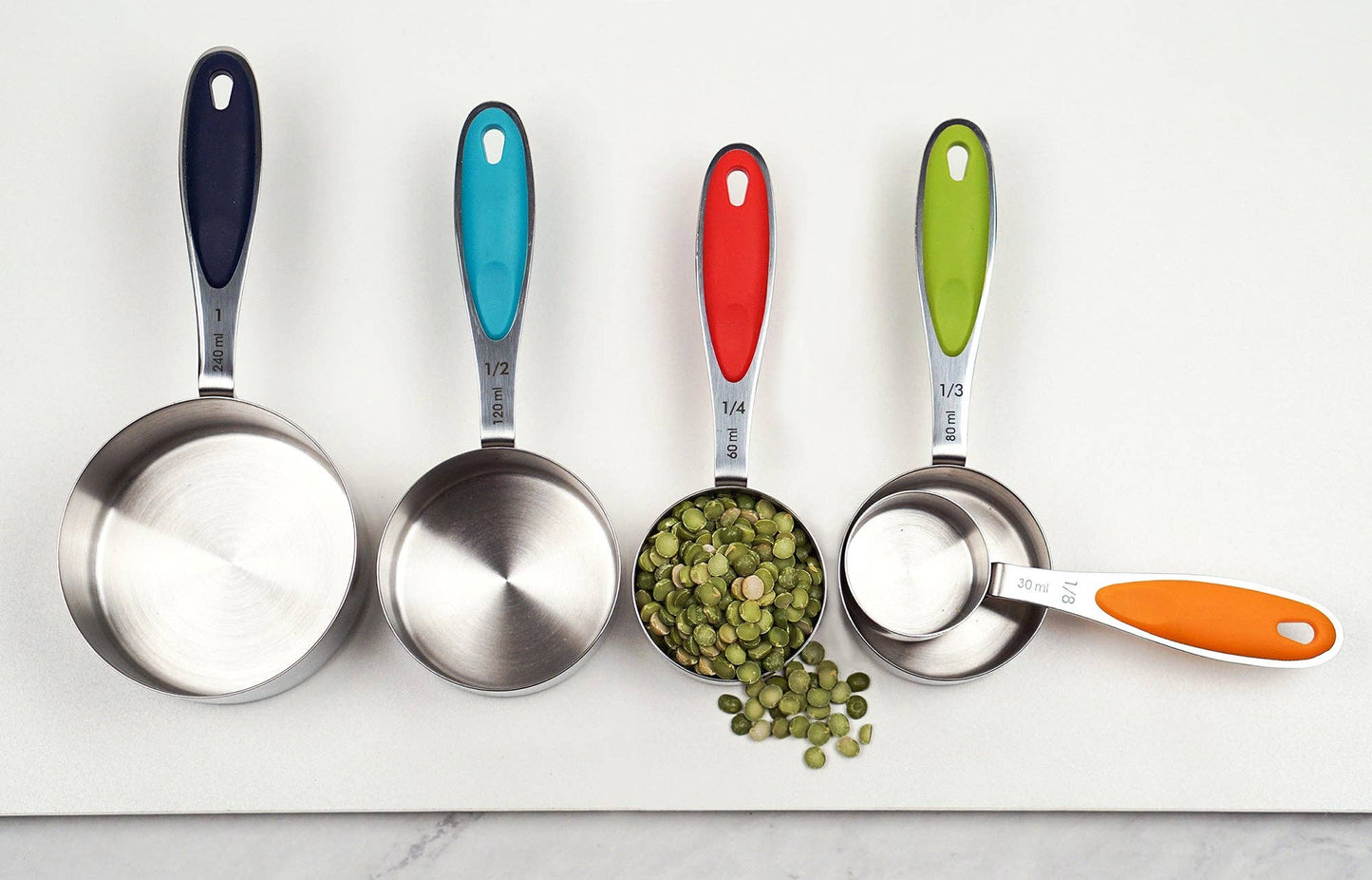 Measuring Cups - Color Handle Set Of 5