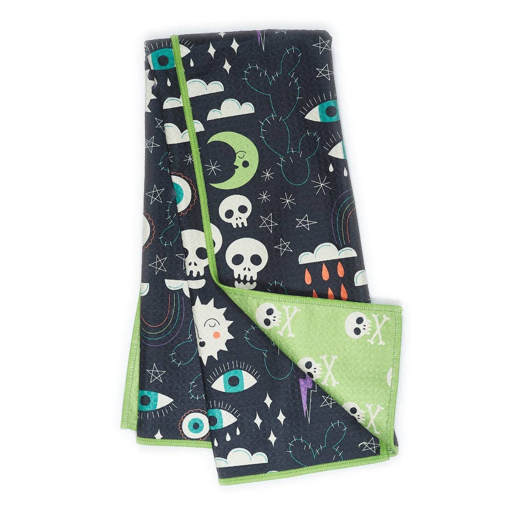 Anywhere Towel Reversible - Heather Jacobs Eye Spy: Black
