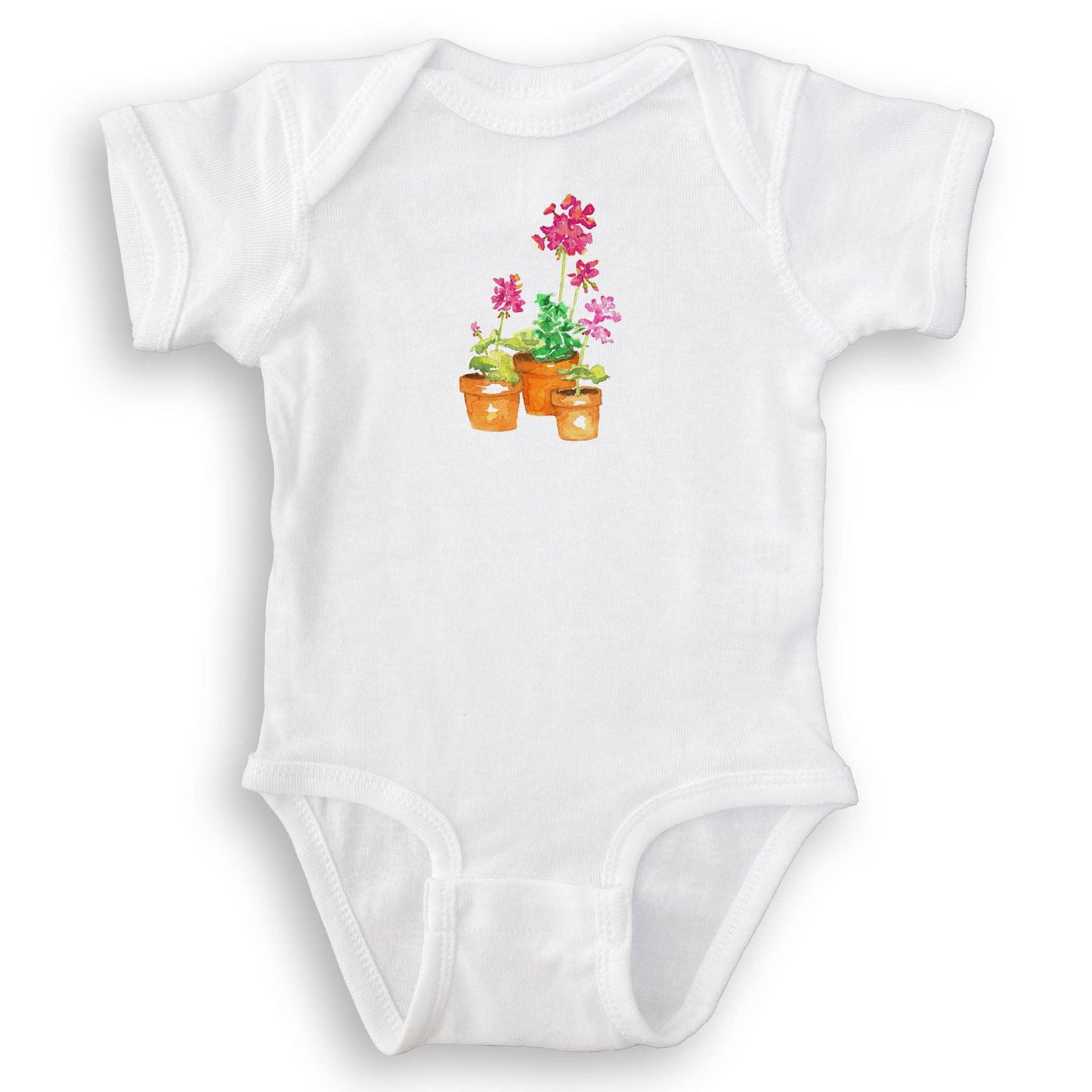 Pink Geranium: Dishtowel / -