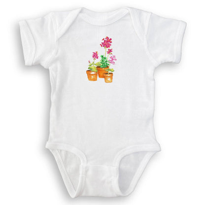 Pink Geranium: Dishtowel / -