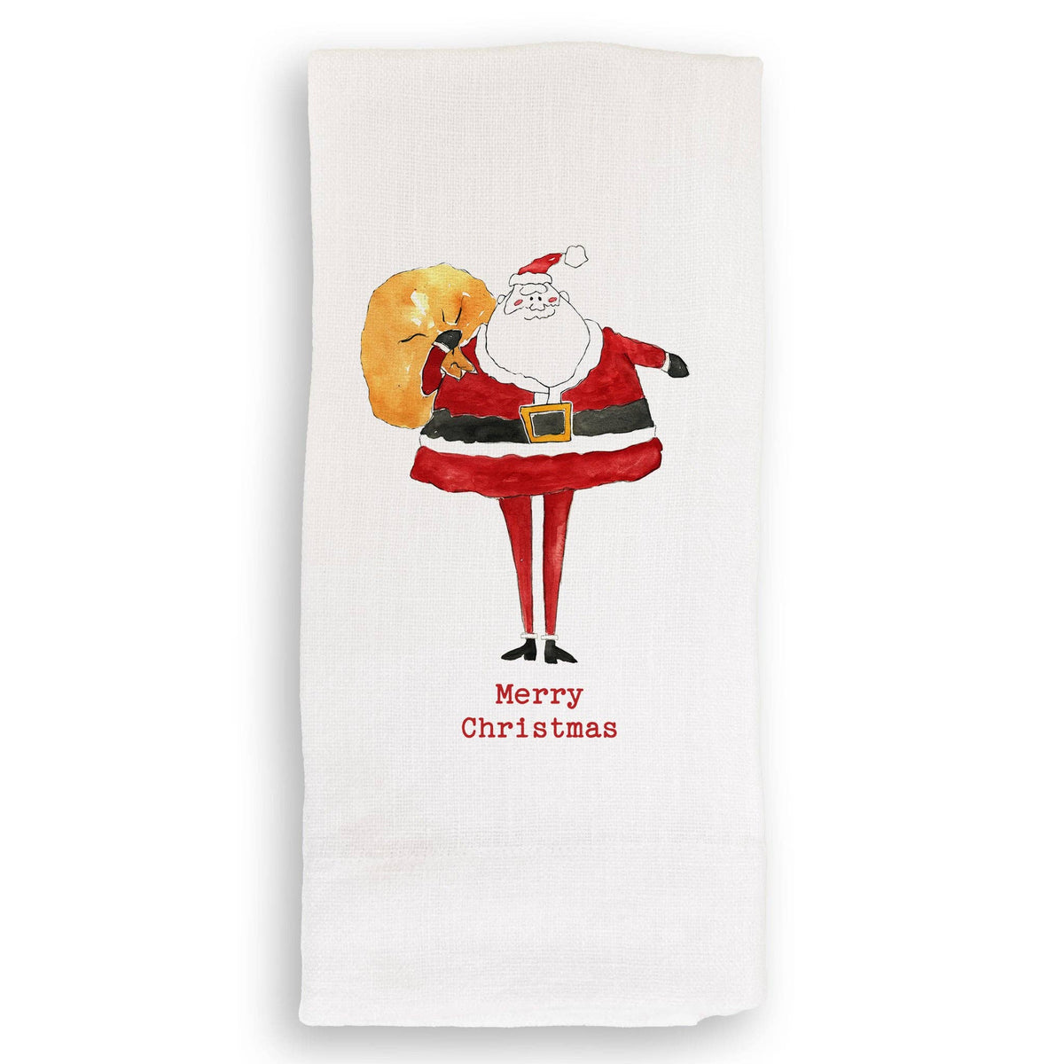 Skinny Santa: Dishtowel / Keep Words / -