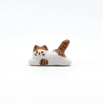 Brown White Cat Chopsticks Rest 2"L (12/288)