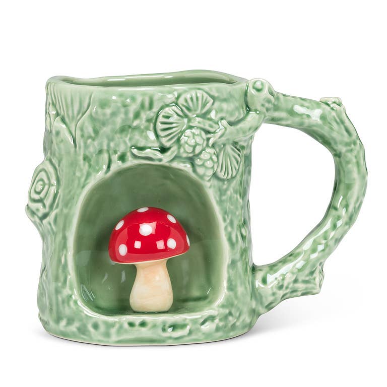 Nature Inspired Mug with Alcove-4"H(11oz): Mushroom
