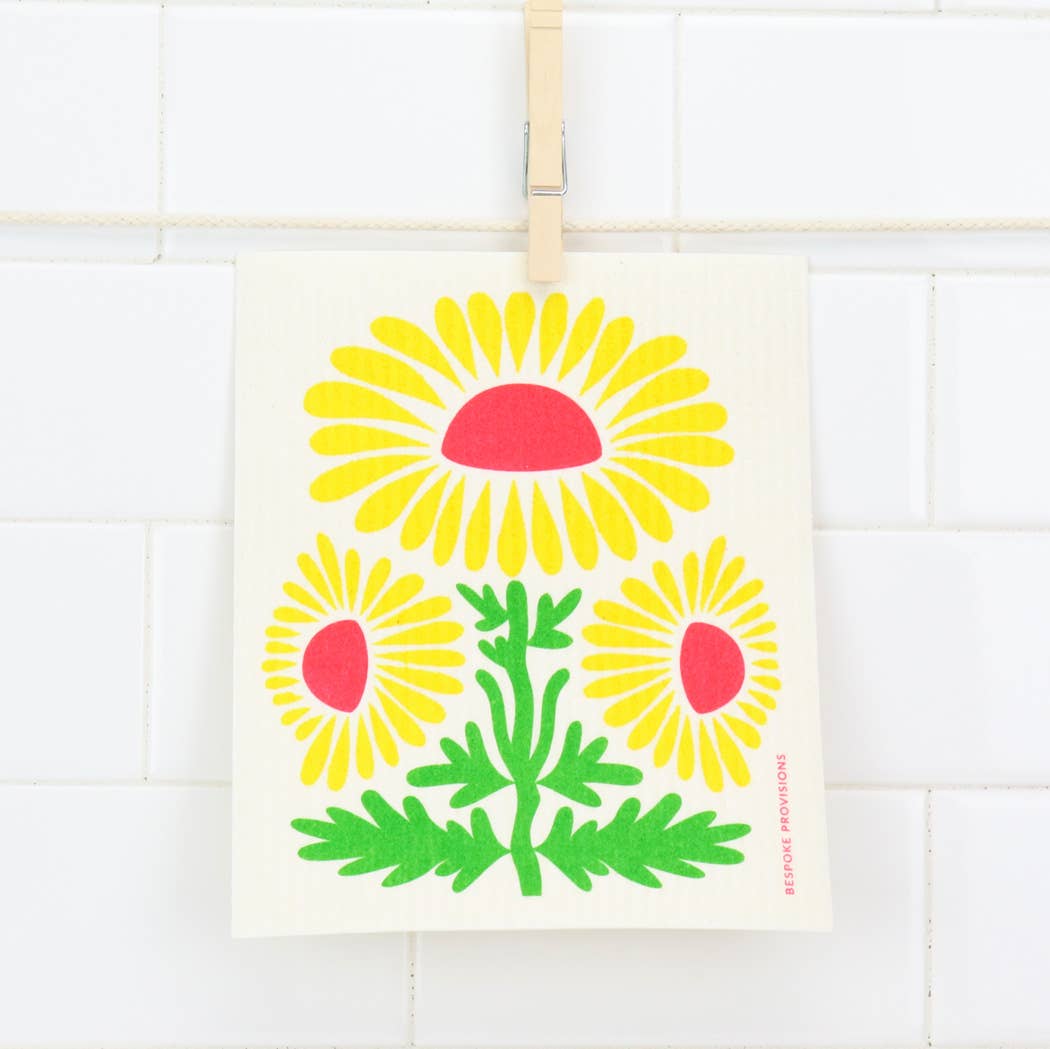Sunflower Swedish Dishcloth - Reusable Sponge Cloth