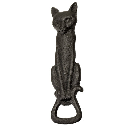 Black Cat Bottle Opener Halloween Decor