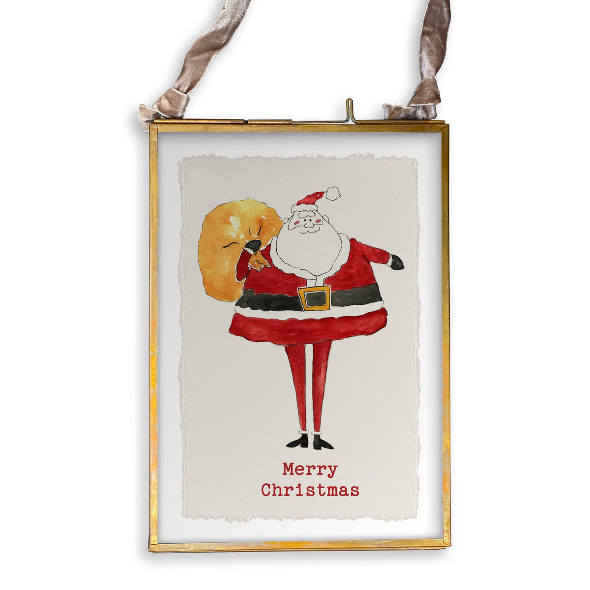 Skinny Santa: Dishtowel / Keep Words / -