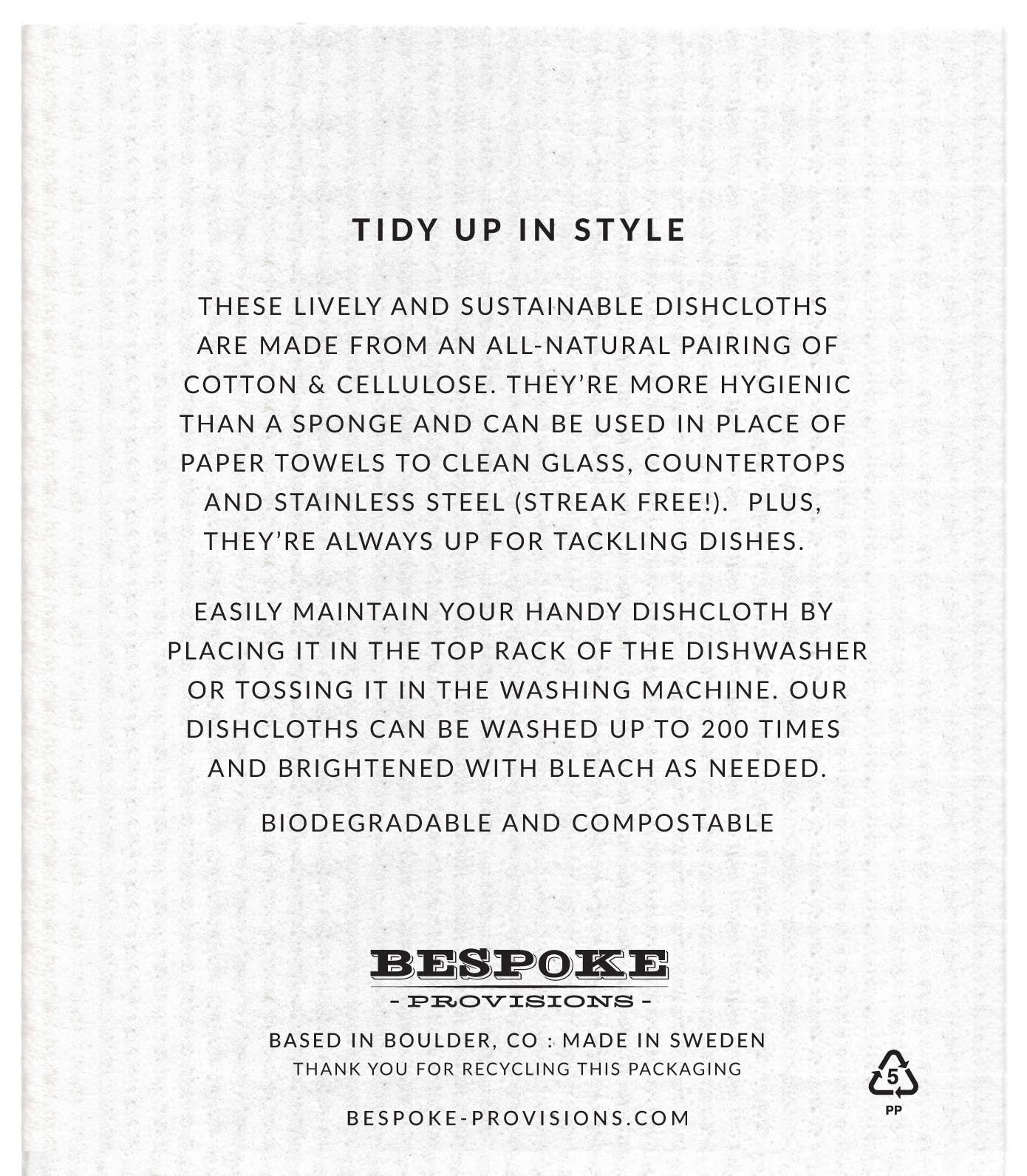 Sunflower Swedish Dishcloth - Reusable Sponge Cloth